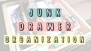 DOLLAR TREE ORGANIZATION | DECLUTTERING MY JUNK DRAWER