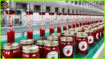 How Strawberry Jam Is Made In Factory | Strawberry Jam Factory Process