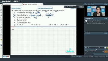 AIATS TEST 05 Code A For Class XI Studying BOTANY Med 2018 Q 131 to 135