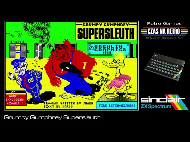 ガジェットセット Grumpy Gumphrey Supersleuth (1985) - ZX Spectrum - YouTube