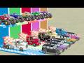 Garage with Colors - ALL MIXER TRUCK WITH DOUBLE FLATBED TRAILER TRUCK,MAN TGS,SCANIA SUPER,MERCEDES