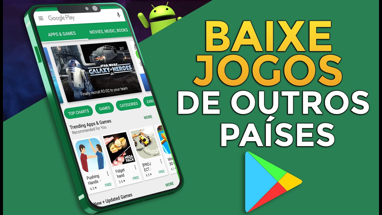 Como Baixar JOGOS e APPS da Play Store de Outros Países 