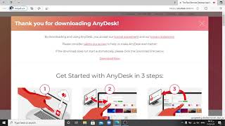 طريقة تحميل برنامج (Anydesk)