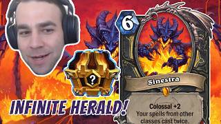 8 x Herald Rogue Run with Sinestra is ILLEGAL!!! - Hearthstone Arena