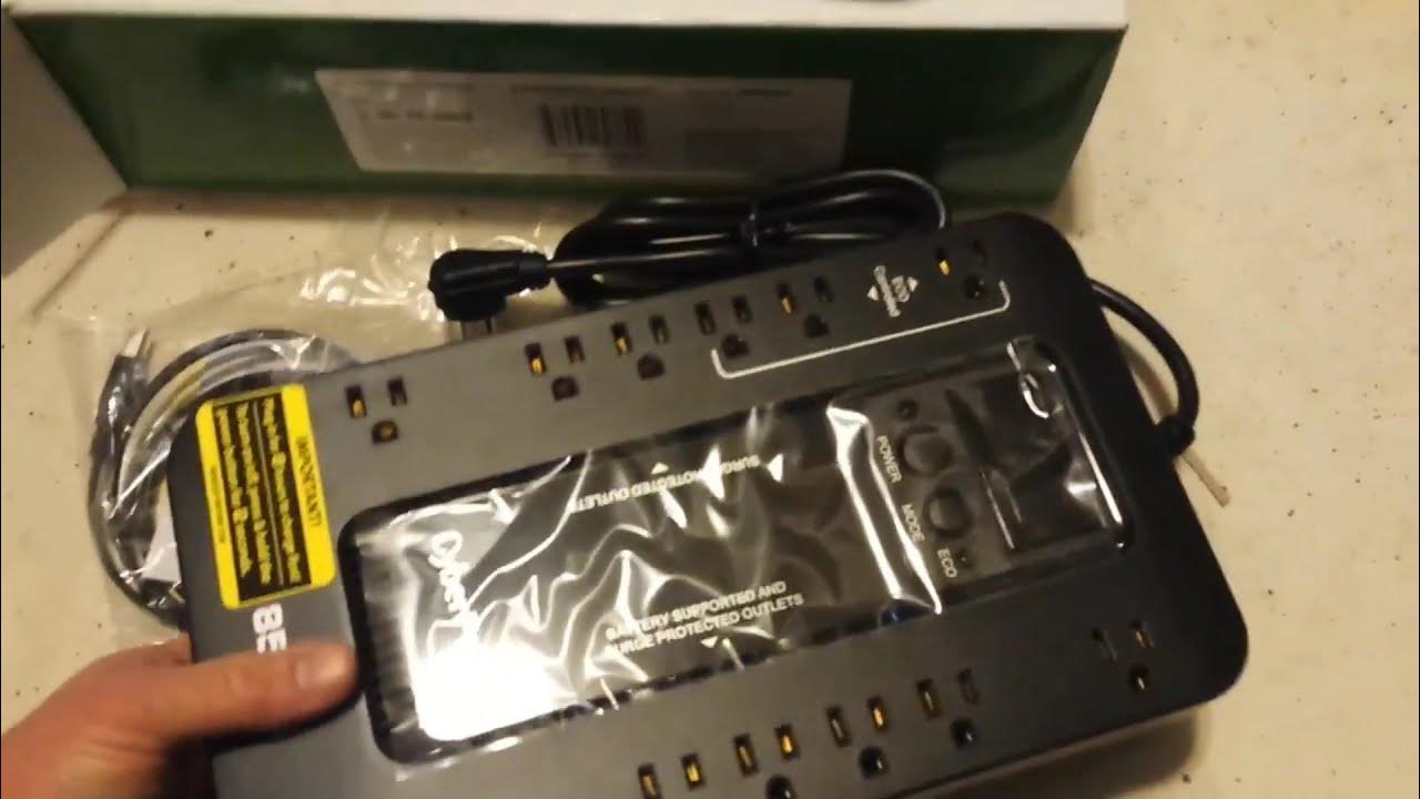 Cyberpower ec850lcd ecologic ups system YouTube