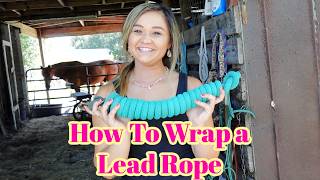 How I Wrap Lead Ropes | BARN HACK | Barn Organization