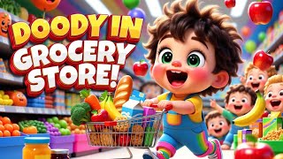 Doody In Grocery Store Grocery Shopping Song For Kids Toddler Learning Songs