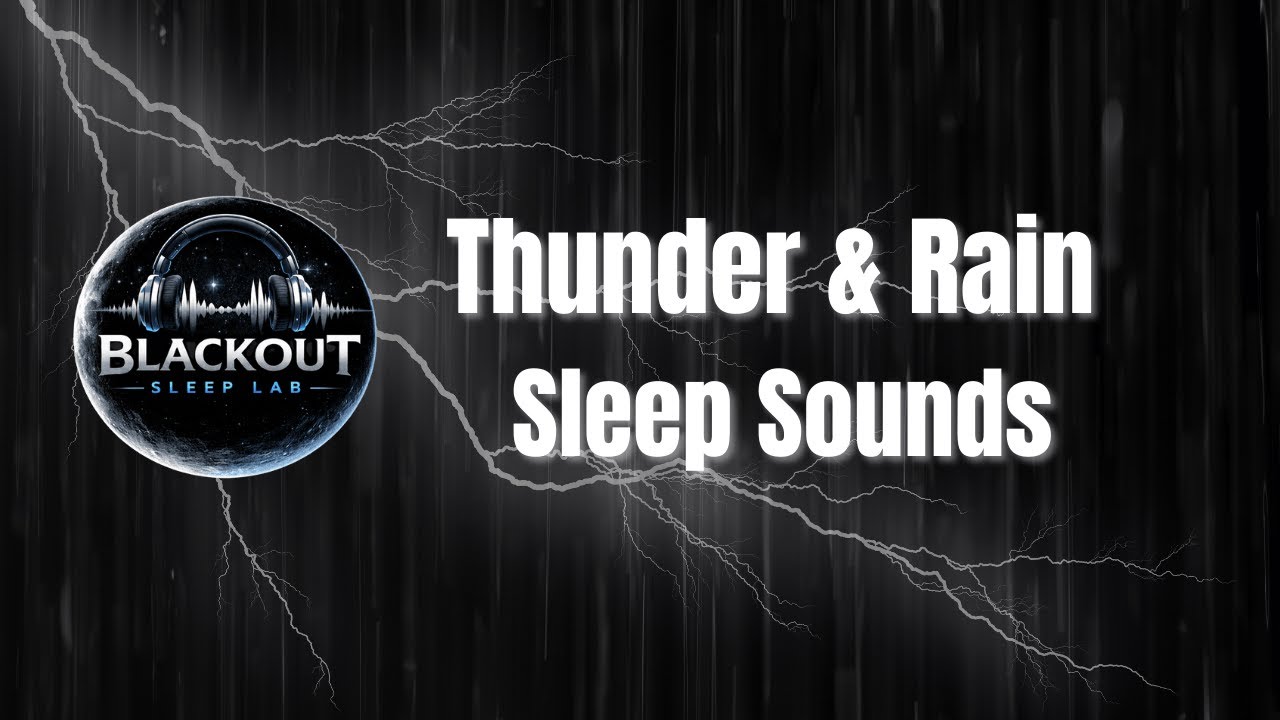 Rain and Thunder Black Screen 9 Hours | Blackout Sleep Lab