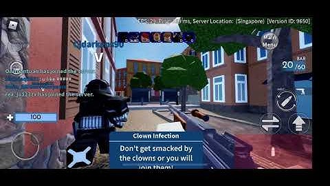 Clown Infects the people with Hammer | Roblox Arsenal