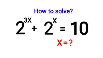 A Nice Exponential Equation Solved || Olympiad Math || Explored Maths