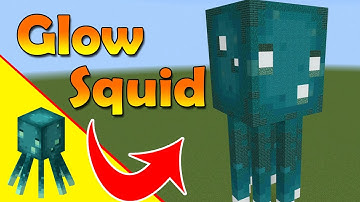 Minecraft glow squid - glow squid Statue - Minecraft Mob Build Tutorial - Minecraft Build