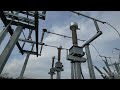 138000 volt substation tour with drone