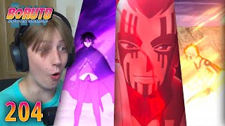 NARUTO & SASUKE VS JIGEN! - Boruto Episode 204 Reaction