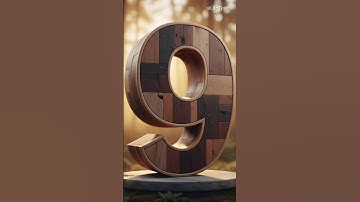 9 to 0 Beautiful Wooden Countdown | Relaxing Voice Countdown Timer #10seconds #shorts