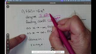 End behavior example problem (homework #1)