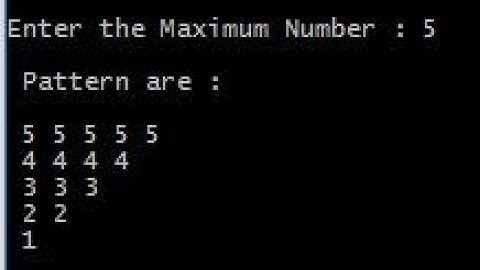 reverse number pattern program| _hackerrank solution| technology the killer
