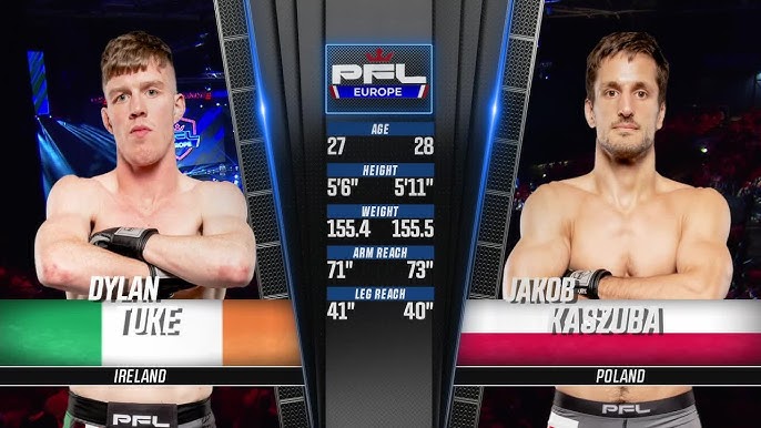 PFL EUROPE: 🇮🇪 John Mitchell and 🇵🇱 Jakub Kaszuba faceoff #mma 