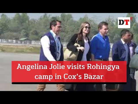 Angelina Jolie visits Rohingya camp in Cox’s Bazar