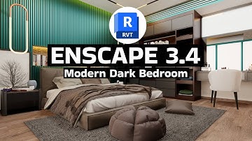 Luxury Dark Bedroom Tour | Enscape Architecture Animation