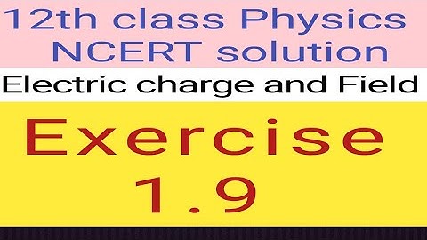 12th physics NCERT Exercise 1.9