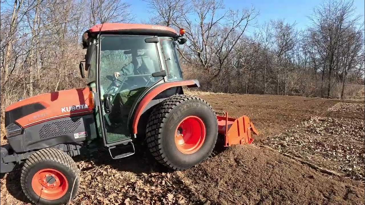 I Tilled 3 New Food Plots for deer! Kubota Tractor and tiller YouTube
