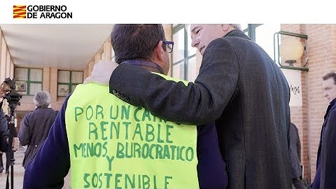 El Presidente de Aragón se solidariza con las protestas de agricultores y ganaderos en FIMA 2024