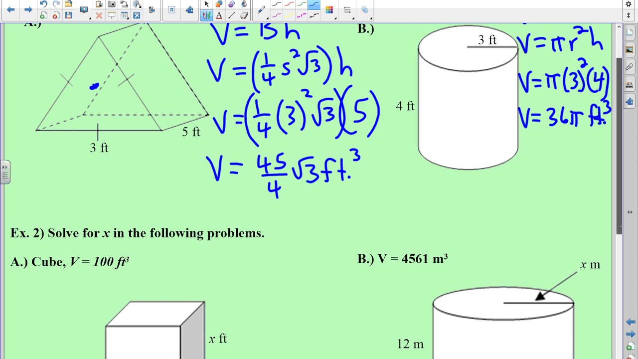 11-4-volume-of-prisms-and-cylinders-youtube