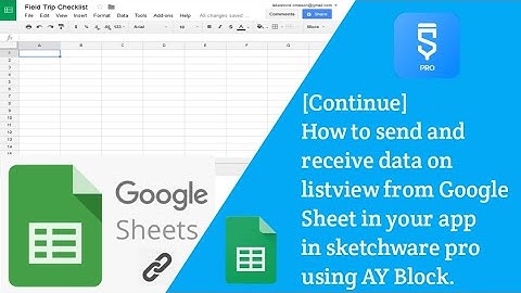 How to send and receive data from GoogleSheet in your app in sketchware pro using AY Blocks.