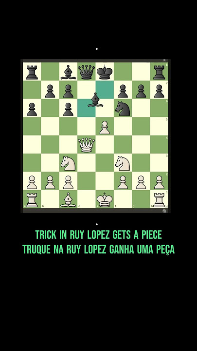 WIN with a QUEEN SACRIFICE in the Ruy Lopez #chess #chesstok