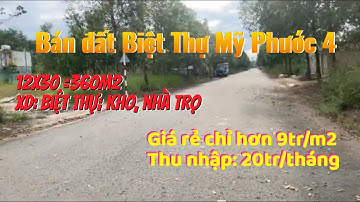 Đất biệt thự mỹ phước 4, 12x30 | 3,3 tỷ