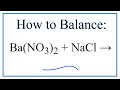 Balancing Chemical Equations Concepts