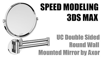 UC Double Sided Round Wall Mounted Mirror by Axor Modeling 3DS MAX