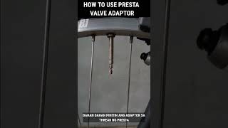 How to use Presta valve adapter? #shorts