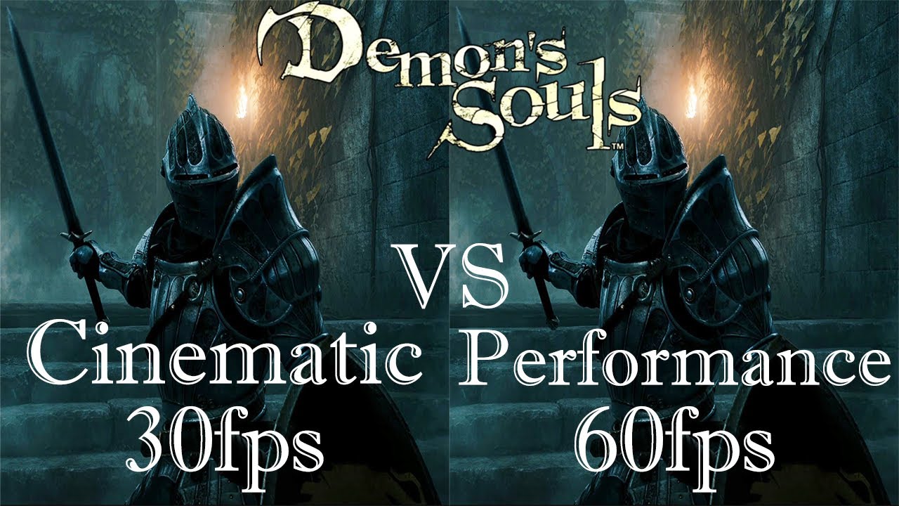 Demon's Souls Remake PS5 4K60FPS Cinematic 30FPS vs Performance 30fps  Comparision - TheDonnerGman - YouTube