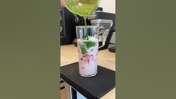 The best way to make an iced matcha latte!