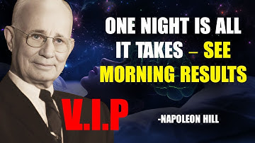 CAUTION -Fall asleep to THIS! "I AM " affirmations. NAPOLEON HILL