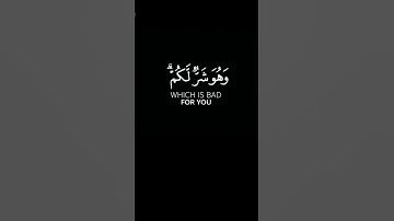 " وَعَسَىٰ أَن تَكْرَهُوا شَيْئًا وَهُوَ خَيْرٌ لَّكُمْ " #سورة_البقرة #ماهر_المعيقلي #quran