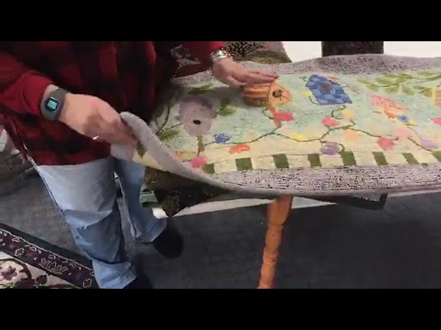 🐝 Bumbledaph: How-to bind a latch hook rug