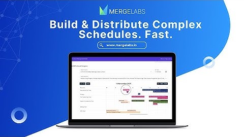 The fastest way to build complex event schedules