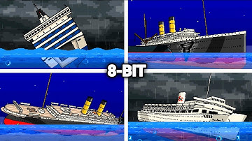 FAMOUS SHIPS SINKING🚢⚓️ in 8-BIT STYLE 