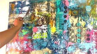 CREATING ABSTRACT ART - Sharing my Intuitive Painting Process with you to inspire you to have a go!