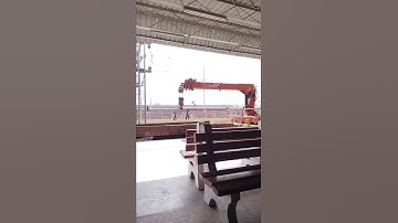 N.C.R indian railways TVU machine material loading and unloading