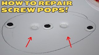 The BEST way to Fix Screw Pops in Drywall!!!