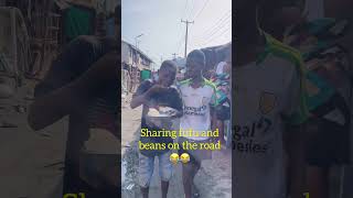 Download Lagu Sharing fufu and beans on the road 😂😂😂 #trending #funny #viralvideo #food #kodedmark #youtube MP3
