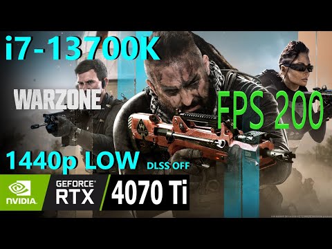 Warzone 2.0 RTX 4070 Ti + i7-13700K 1440p LOW _ Al Mazrah