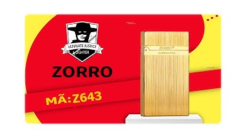 Bật lửa Zorro Z643 xăng đá chất lượng cao cấp | Ambe.vn