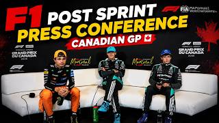 F1 Post Sprint Press Conference - Canadian GP | George Russell, Lando Norris, Kimi Antonelli