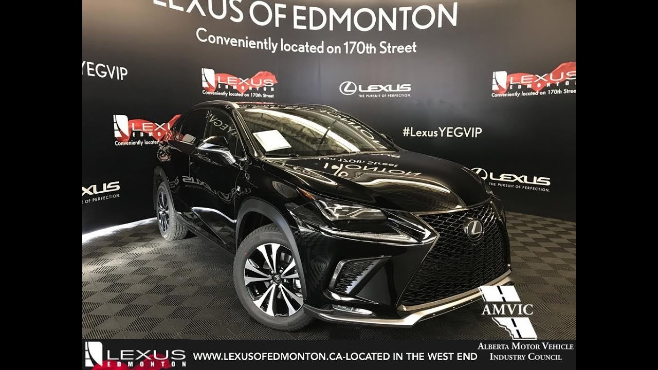 Black 18 Lexus Nx 300 F Sport Series 3 Walkaround Review Downtown Edmonton Alberta Youtube