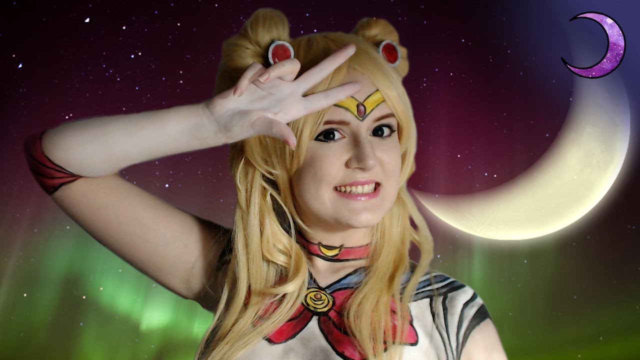 Sailor Moon Makeup Cospaint Tutorial Youtube