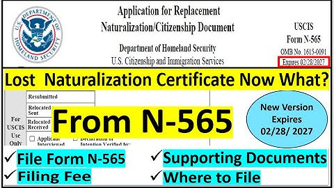 How To Fill out Form N-565 Application for Replacement Naturalization/Citizenship Document